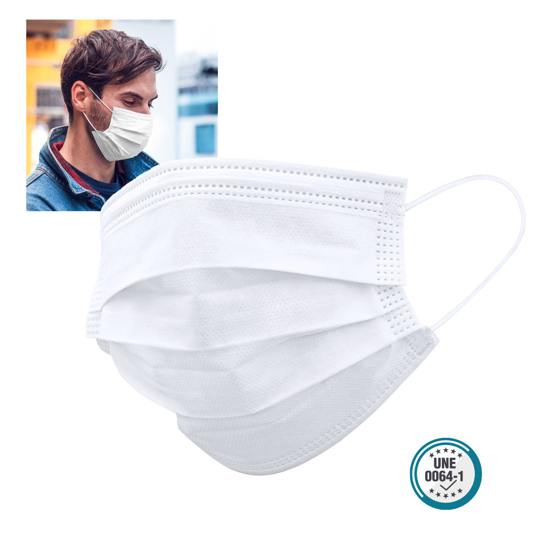 Mascarillas higiénicas de triple capa (desechable)