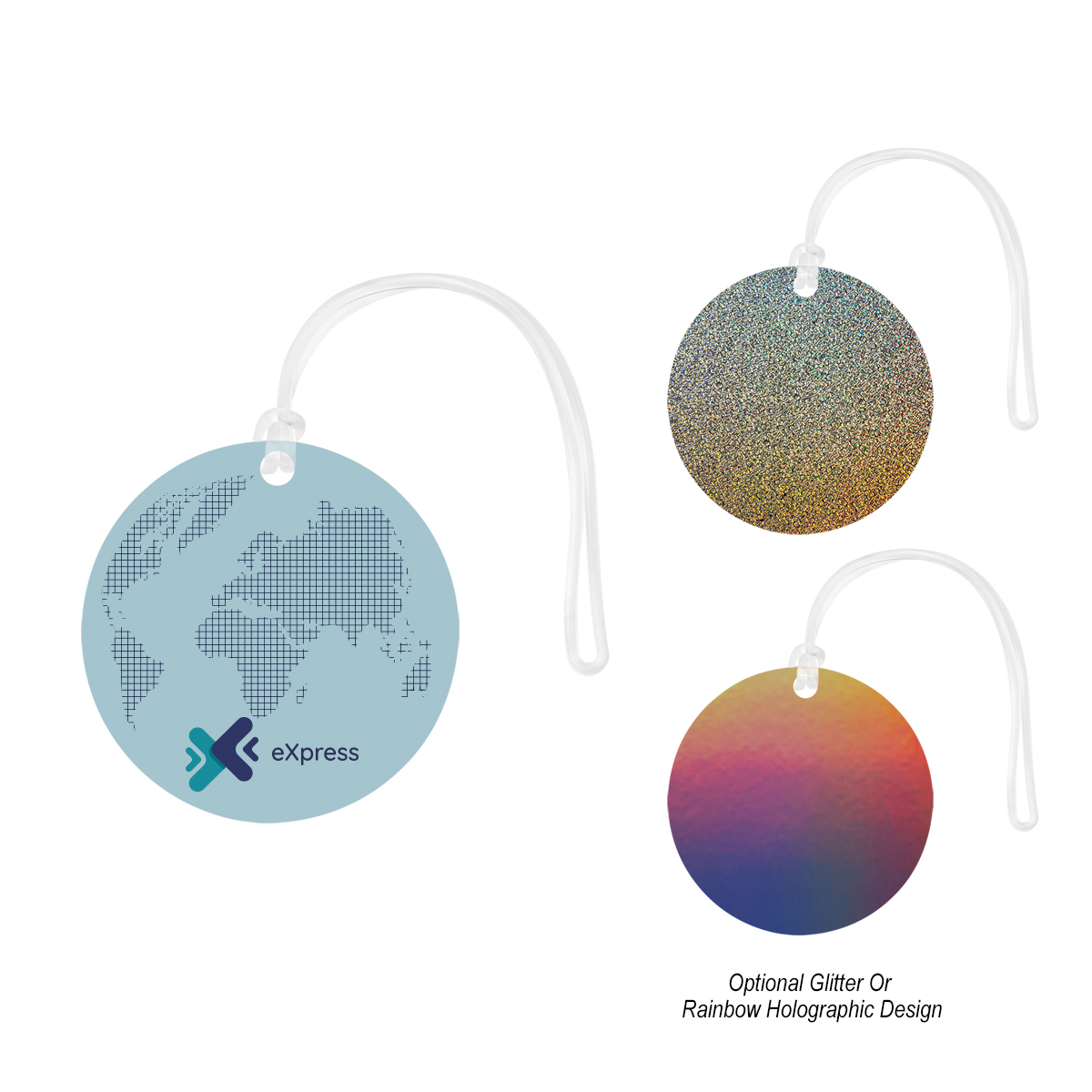 Acrylic Bag Tag - Circle