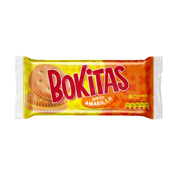 Galletas Bokitas Queso Amarillo 