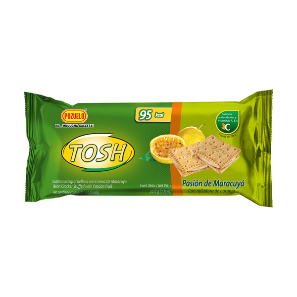Galletas Tosh Pasion Maracuya