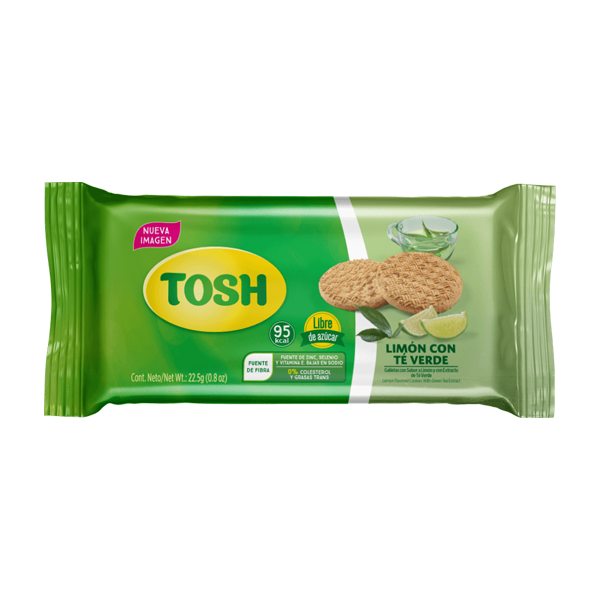 Galletas Tosh Limón Te Verde