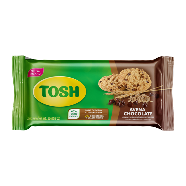 Galletas Tosh Avena  Chocolate