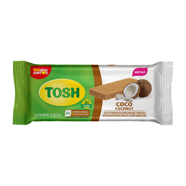 Galletas Tosh Wafer Coco