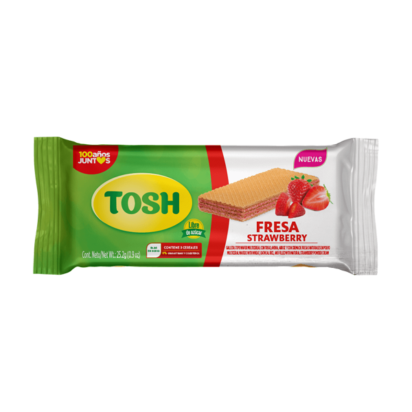 Galletas Tosh Wafer Fresa