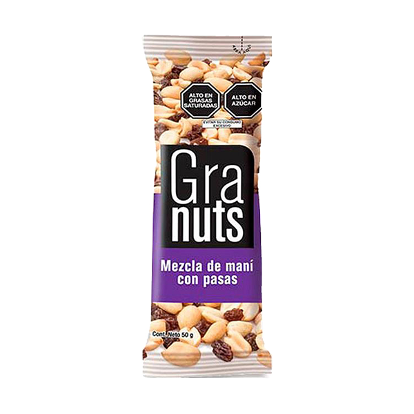 Maní con pasas