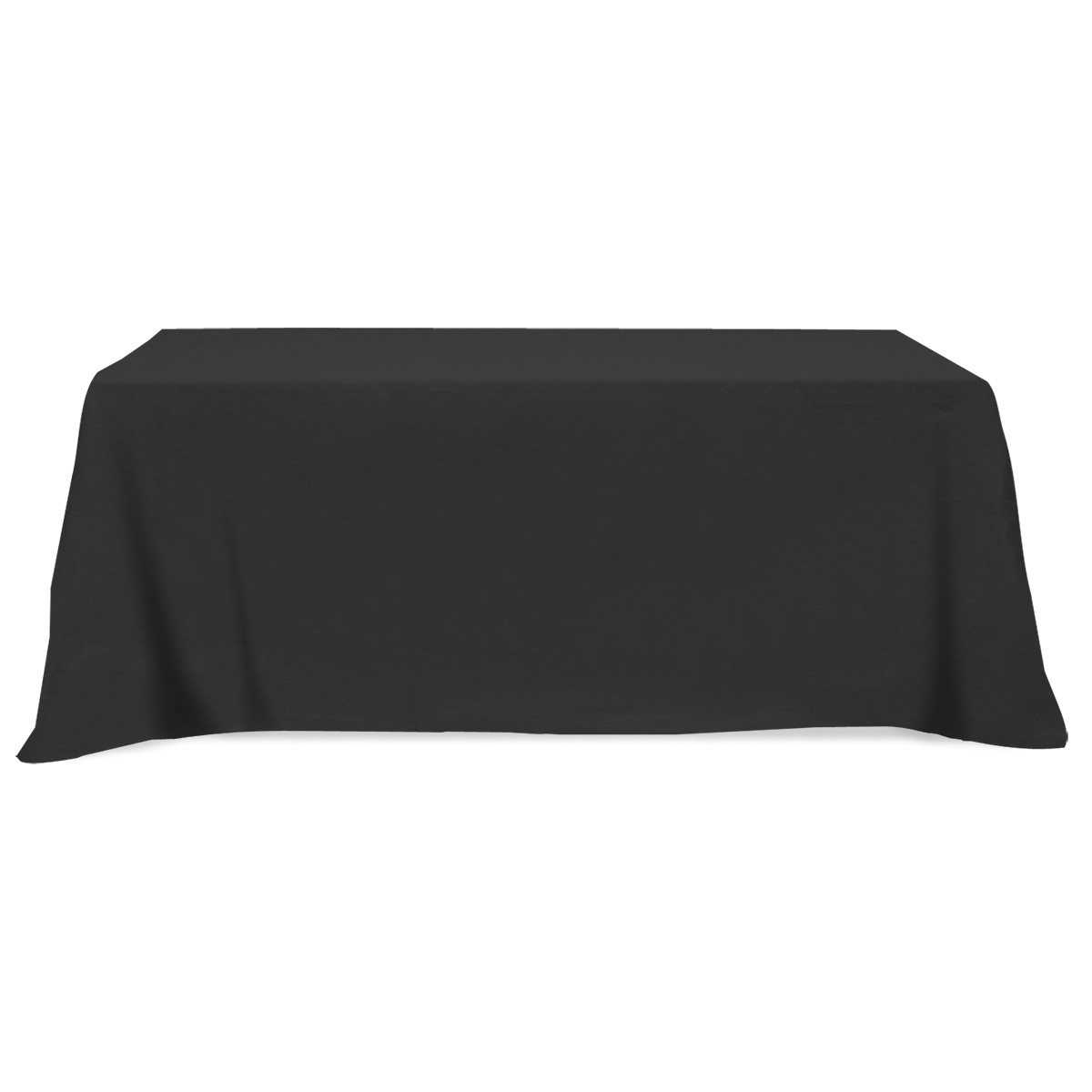 Flat Poly/Cotton 3-sided Table Cover - fits 8 standard table