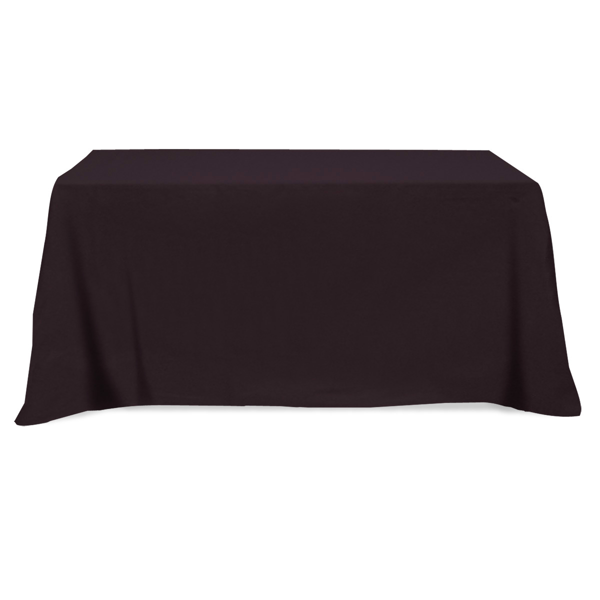 Flat Poly/Cotton 4-sided Table Cover - fits 6 standard table