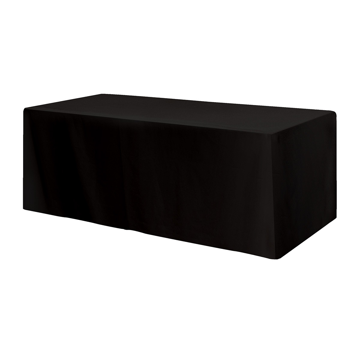 Fitted Poly/Cotton 3-sided Table Cover - fits 8 standard table