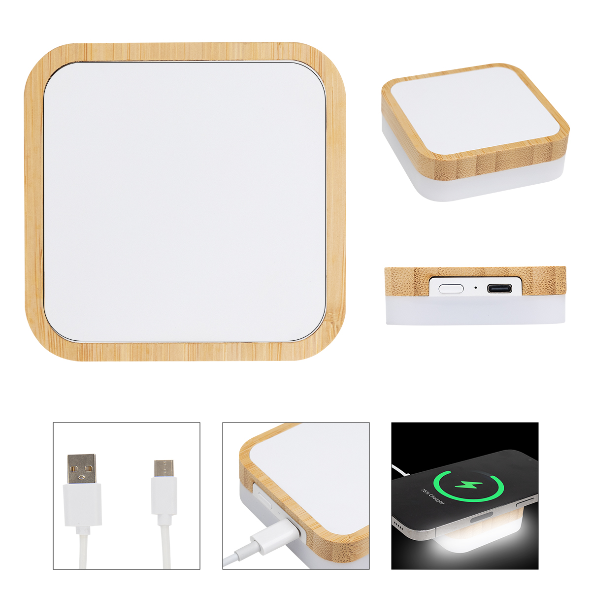 Rabs & Bamboo Wireless Charger Night Light