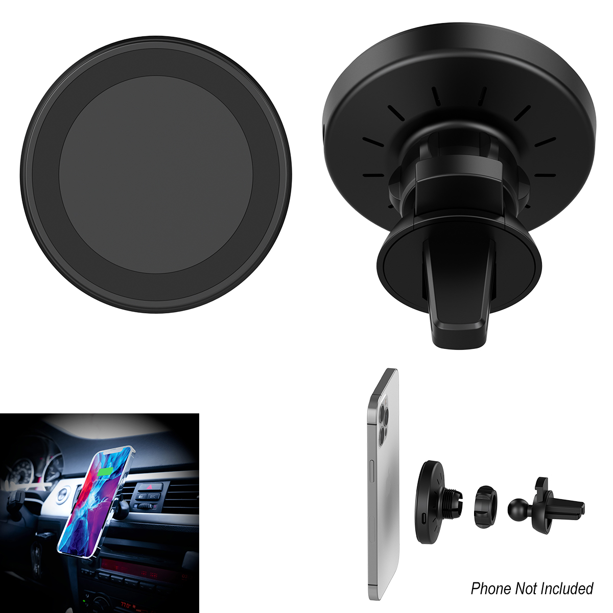 PhoneSuit® Mag Max Car Mount & Wireless Charger