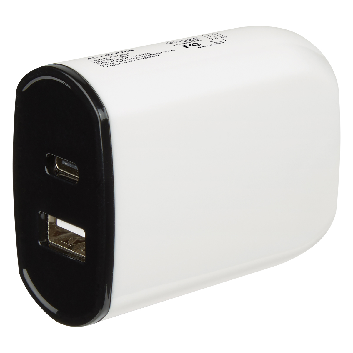 UL Listed 2-In-1 USB Type-C Wall Adapter