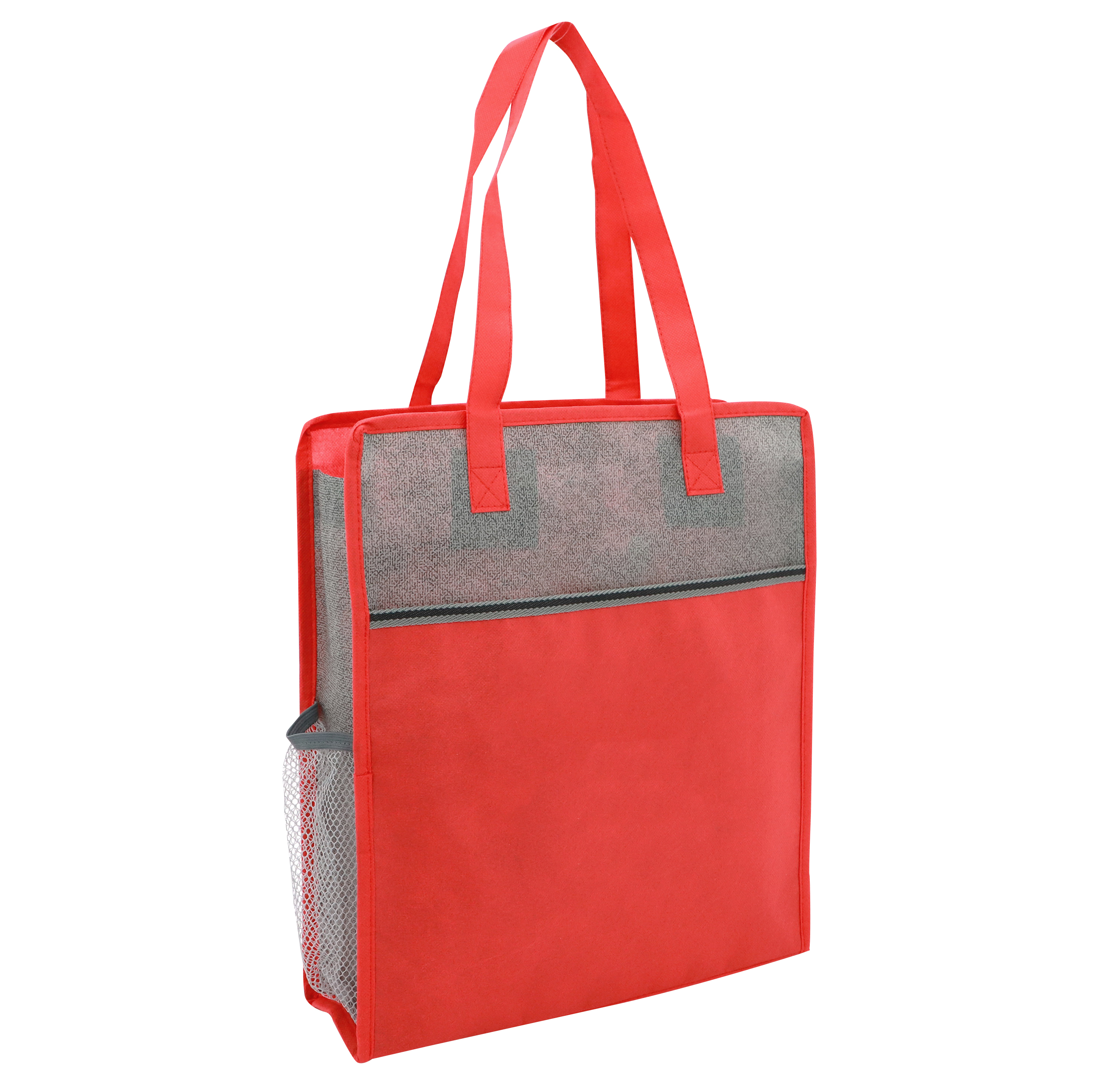 Color Basics Heathered Non-Woven Tote Bag