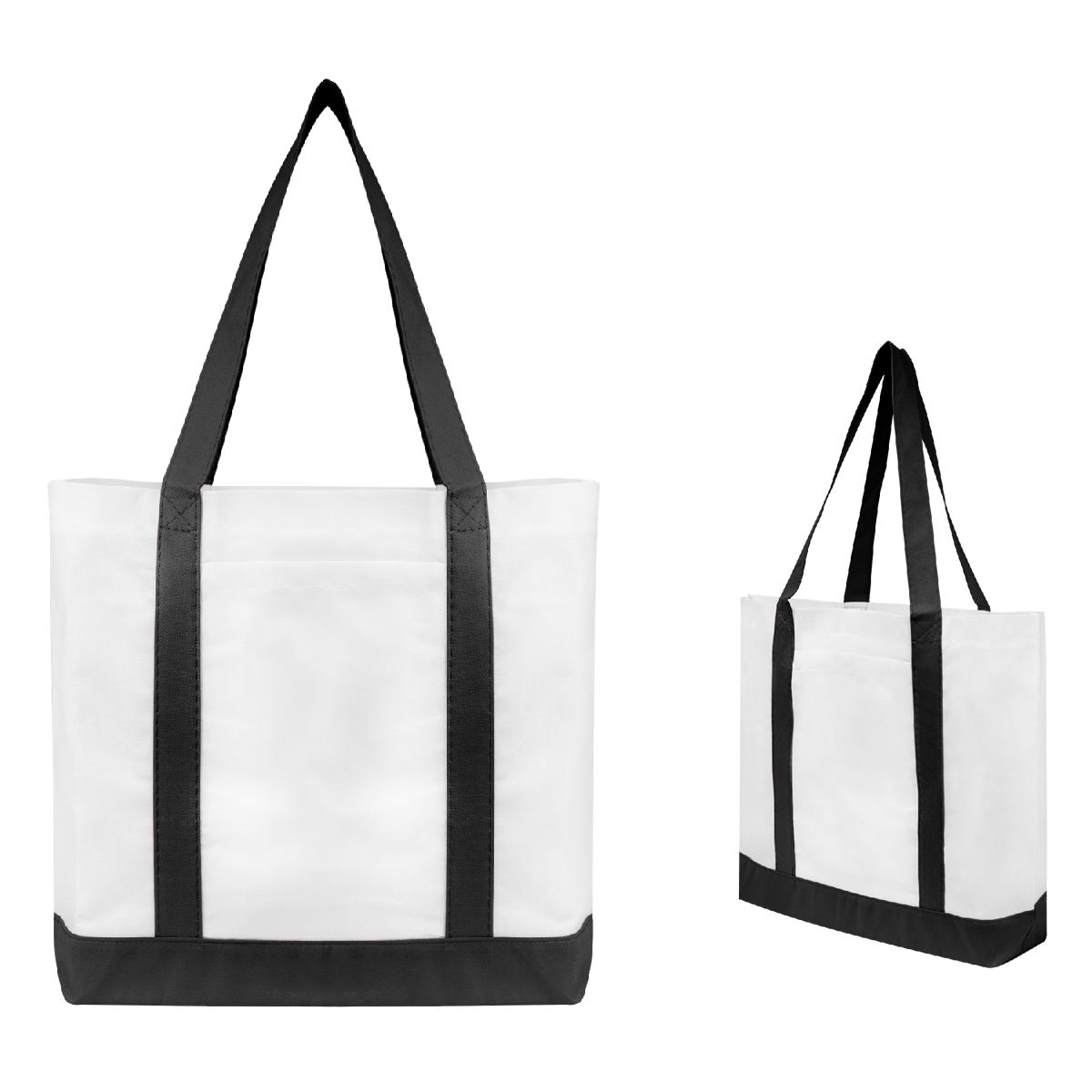 Non-Woven Tote Bag With Trim Colors