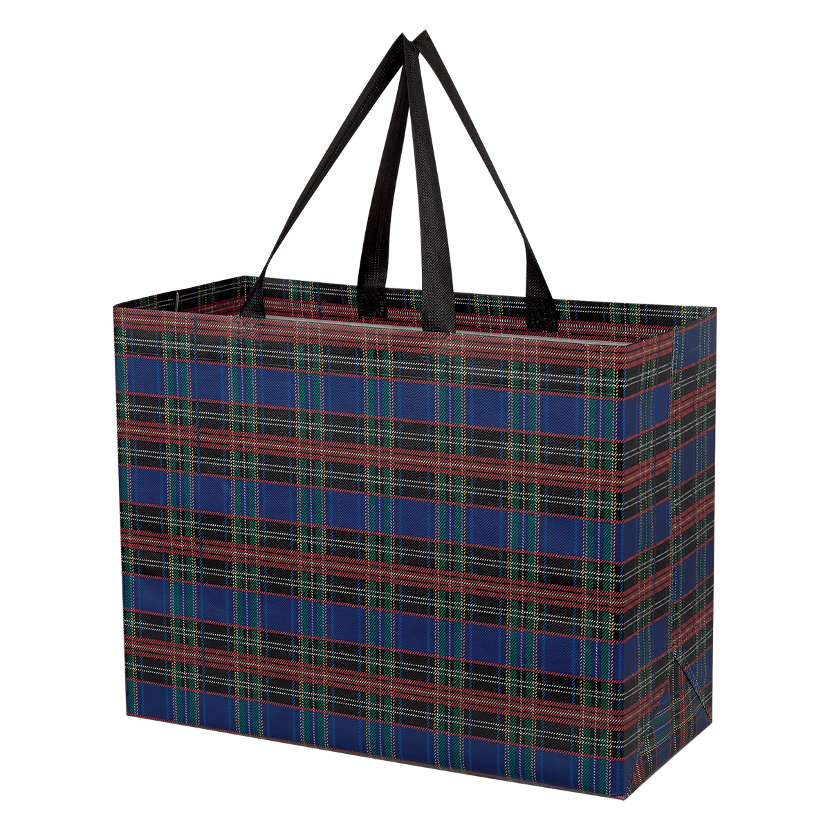 Tartan Laminated Non-Woven Shopper Bag