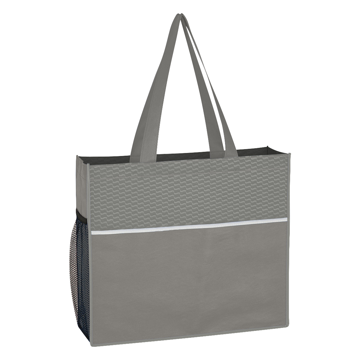 Wave Design Non-Woven Tote Bag