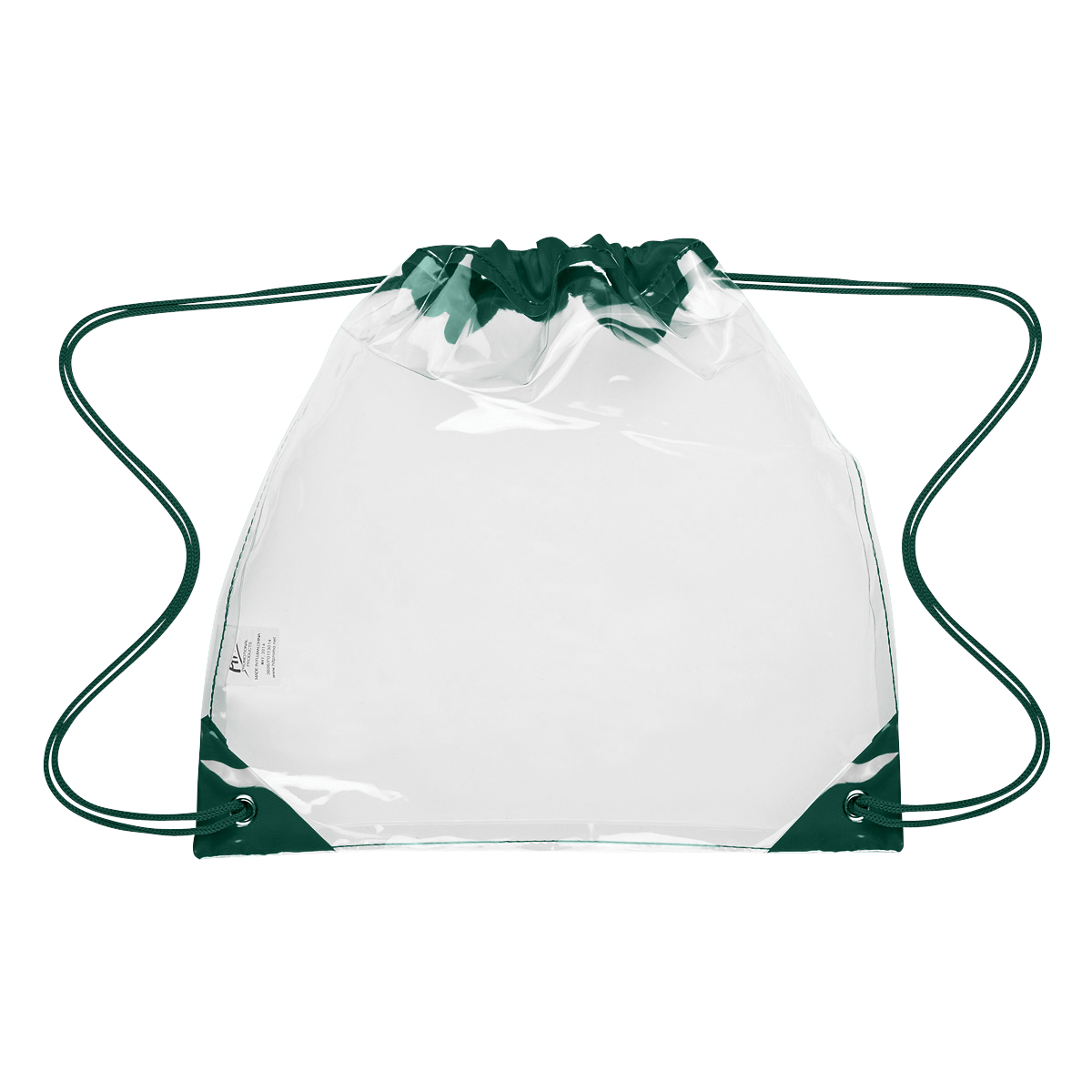 Touchdown Clear Drawstring Backpack