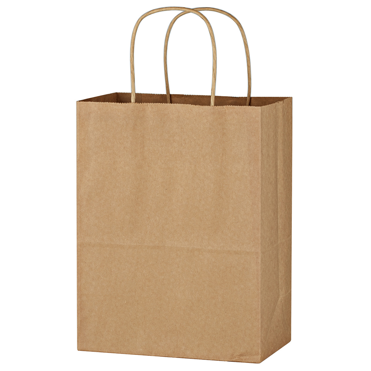 Kraft Paper Brown Shopping Bag - 8" x 10-1/4"
