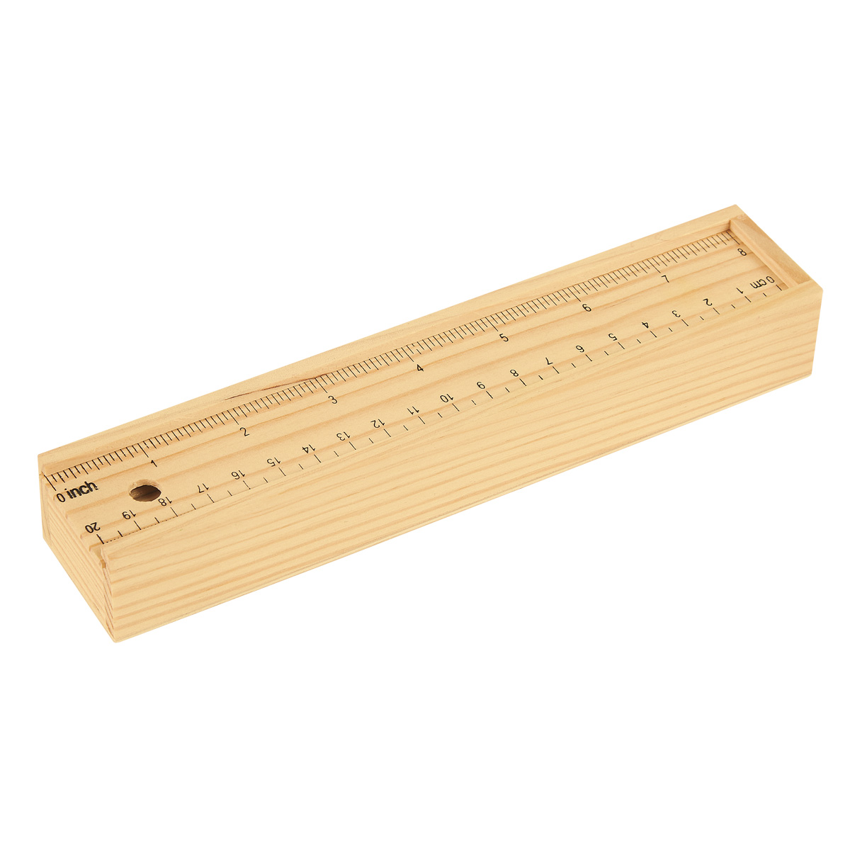 12-Piece Colored Pencil Set In Wooden Ruler Box