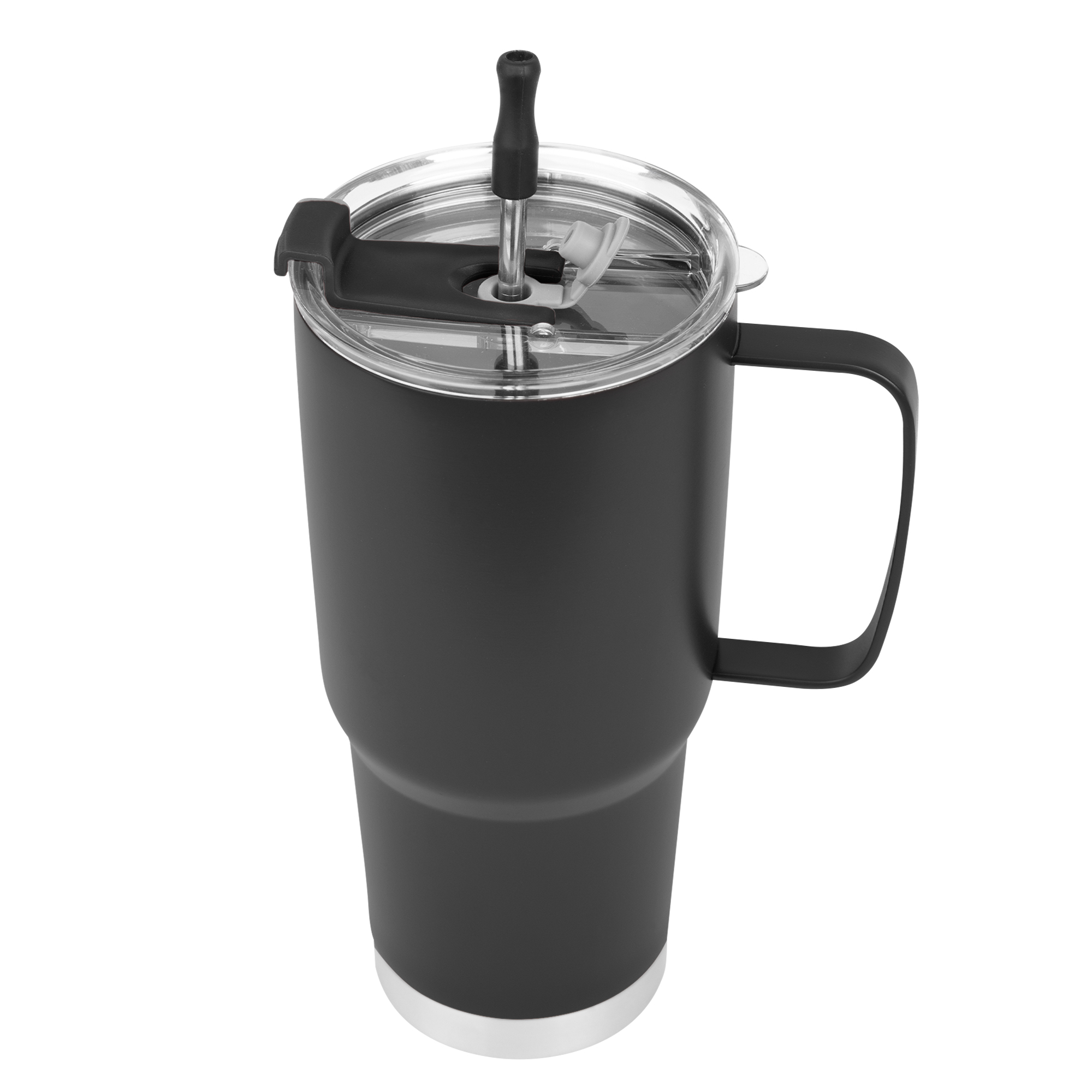 30 Oz. Lisbon Stainless Steel Tumbler With Straw