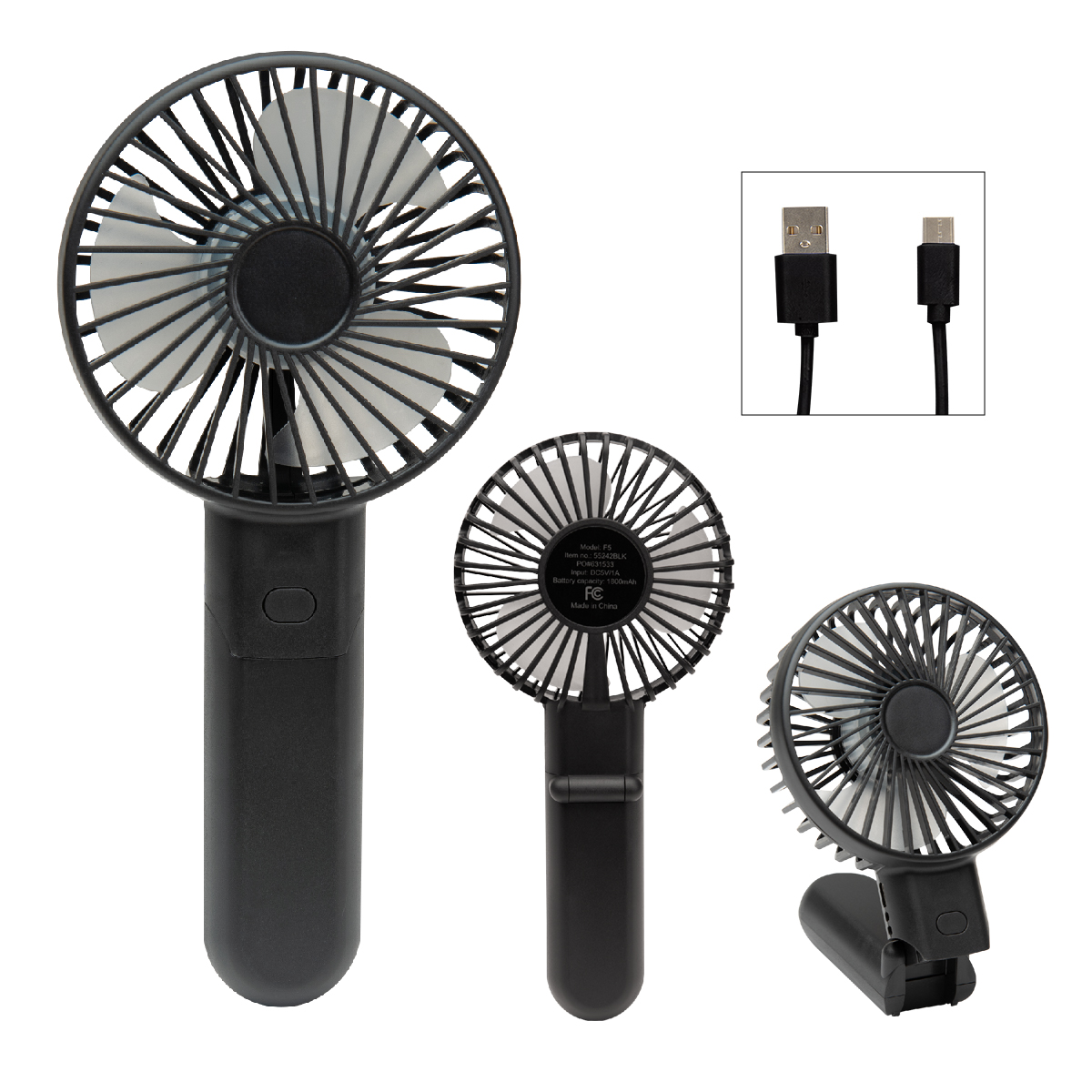 Bend & Snap Rechargeable Fan