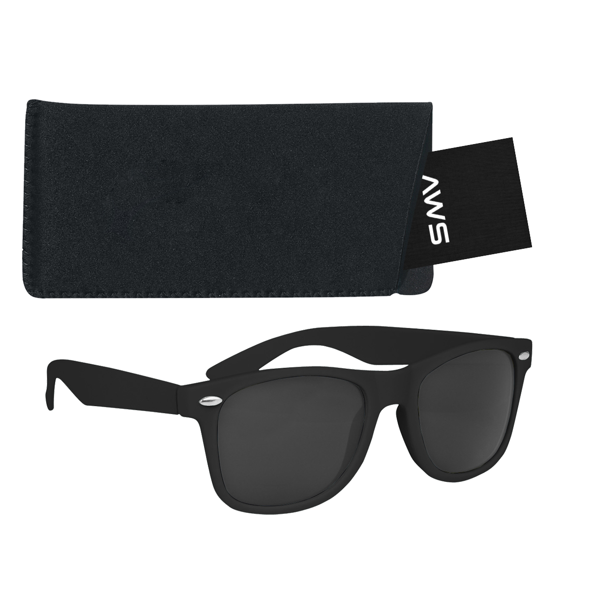 AWS Velvet Touch Malibu Sunglasses With Pouch