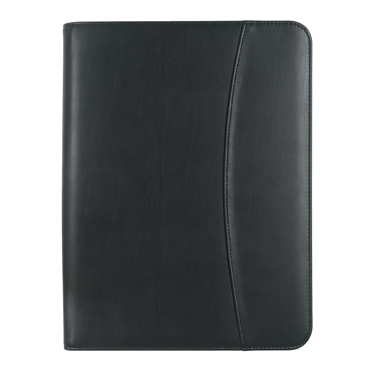 Leather Look Zippered Portfolio With Calculator
