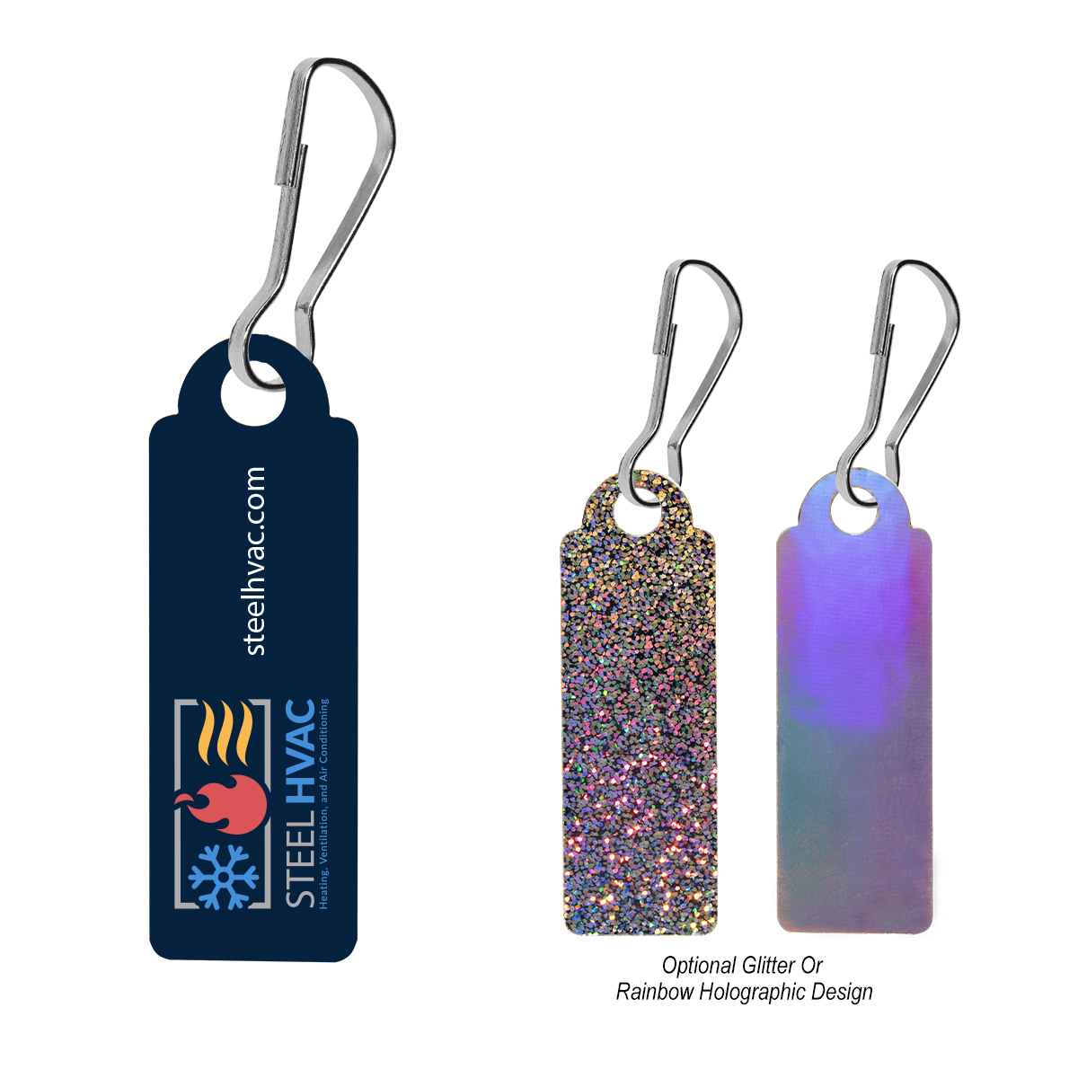 Acrylic Zipper Pull - Rectangle