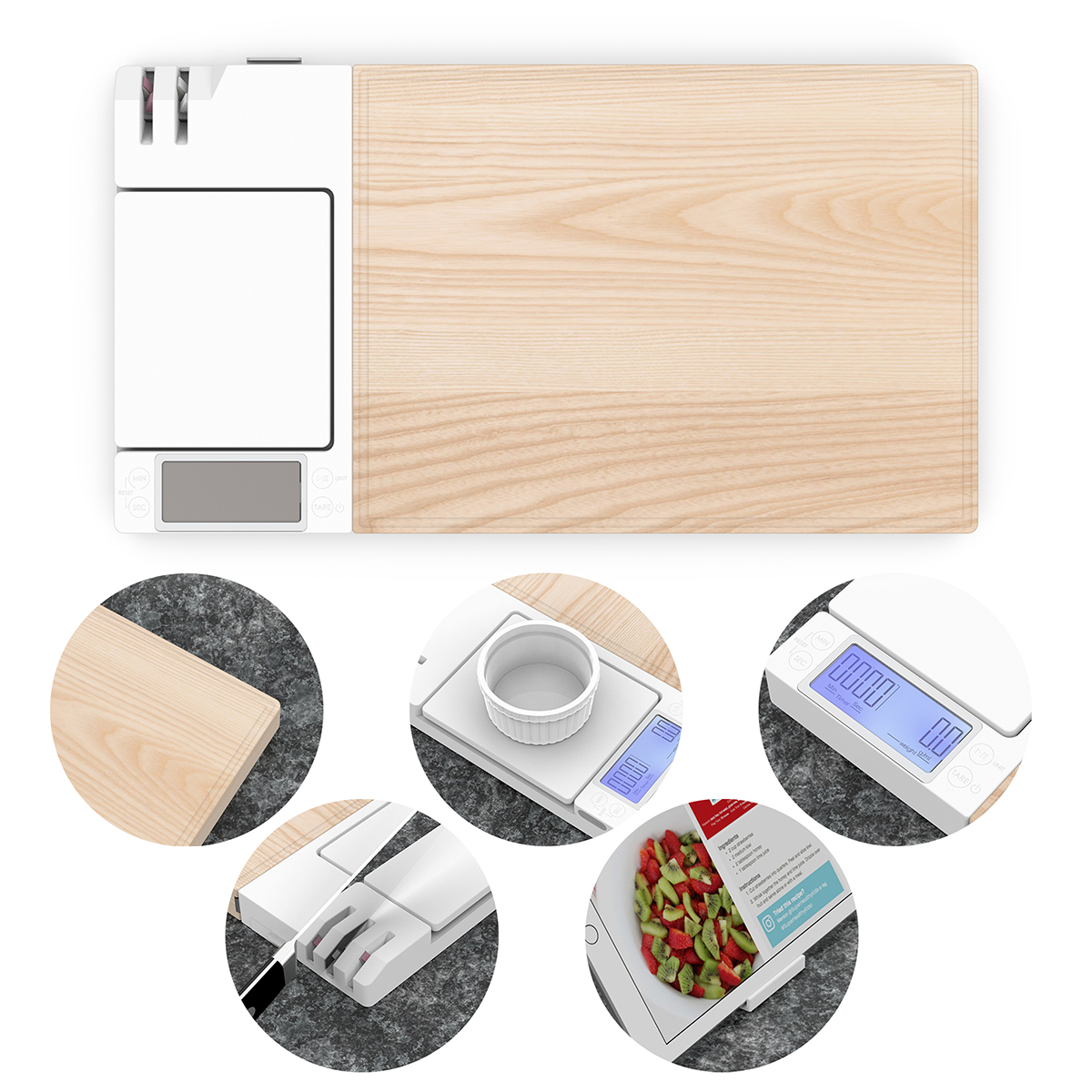 Powerstick SousChef: 5-In-1 Cutting Board