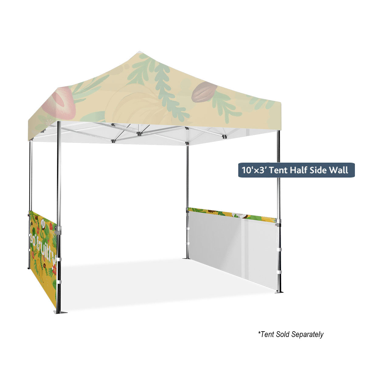 10 x 3 Half Tent Wall - Set of 2