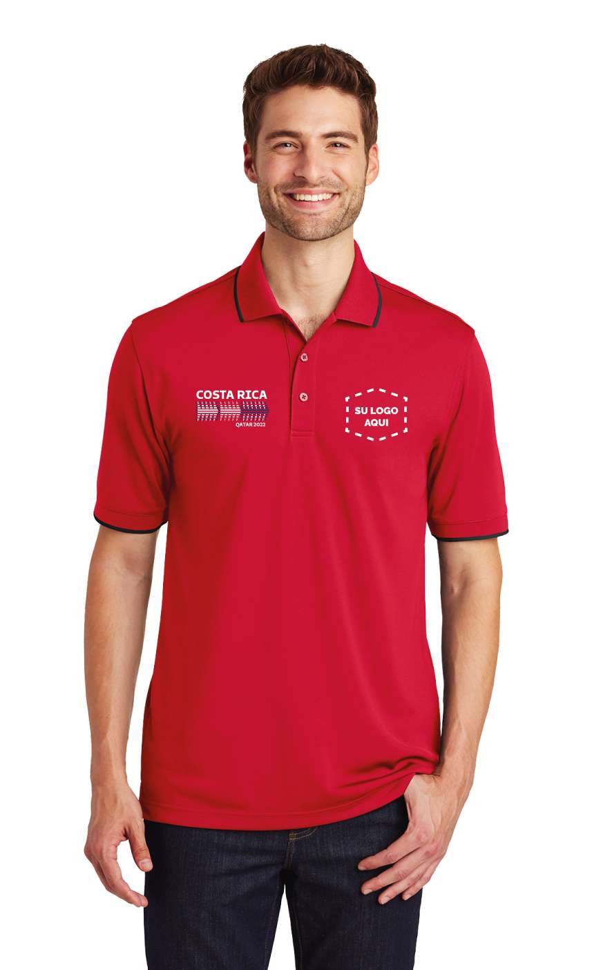 Camiseta tipo polo deportiva