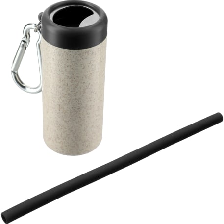 Reusable Straw in Bottle Opener Case