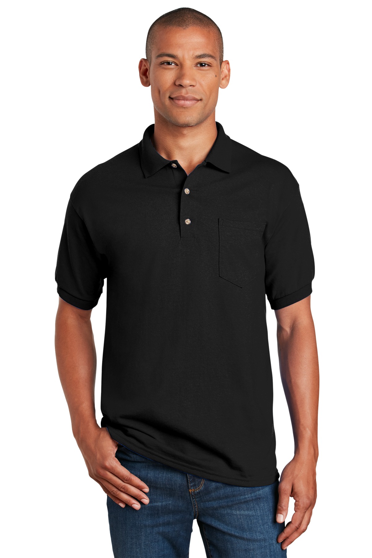 Gildan DryBlend 6-Ounce Jersey Knit Sport Shirt with Pocket. 8900