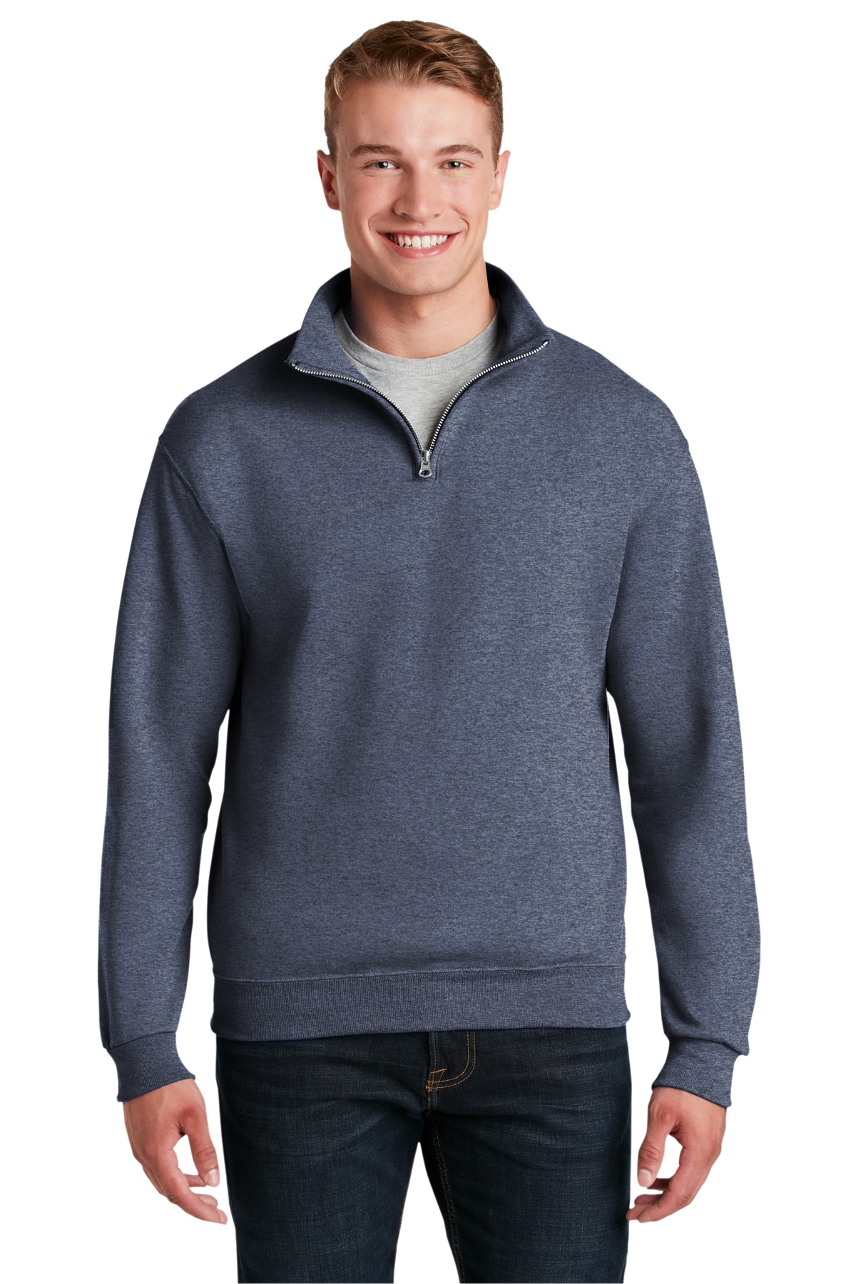 JERZEES - NuBlend 1/4-Zip Cadet Collar Sweatshirt. 995M