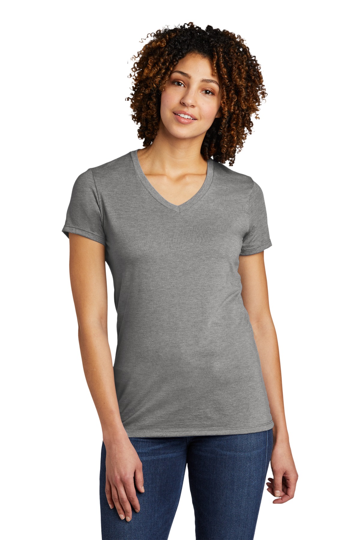 Allmade  Womens Tri-Blend V-Neck Tee AL2018