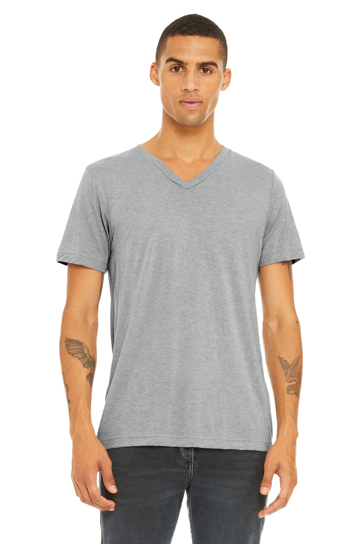 BELLA+CANVAS  Unisex Triblend Short Sleeve V-Neck Te. BC3415