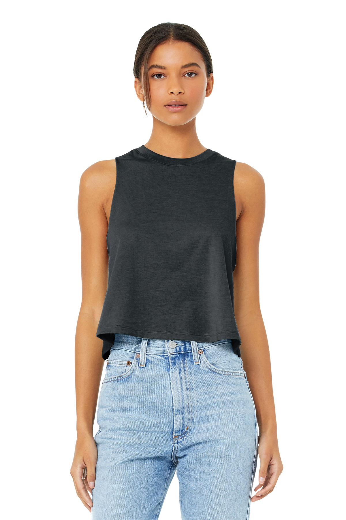 BELLA+CANVAS  Womens Racerback Cropped Tank. BC6682