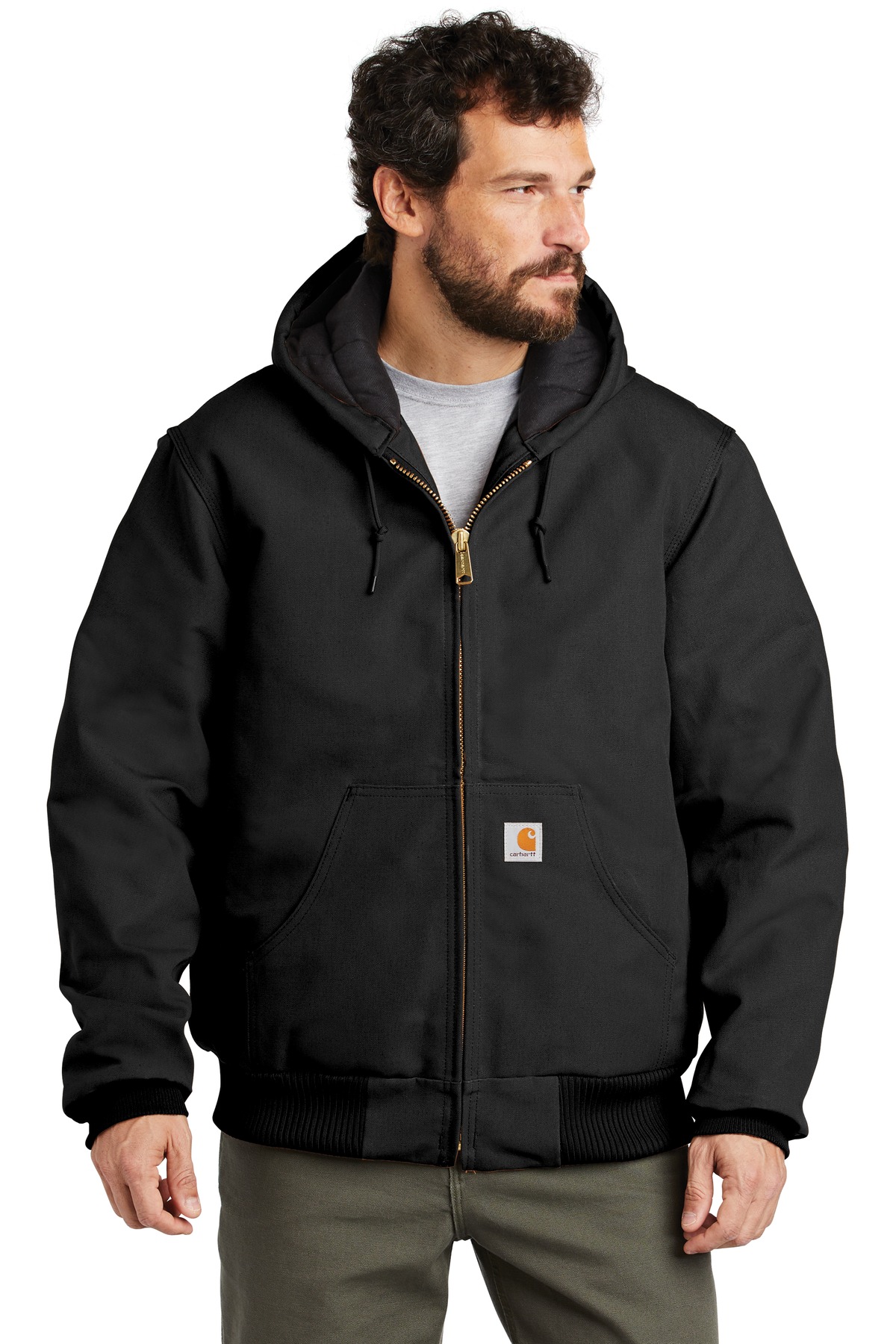 Carhartt  Tall Quilted-Flannel-Lined Duck Active Jac. CTTSJ140