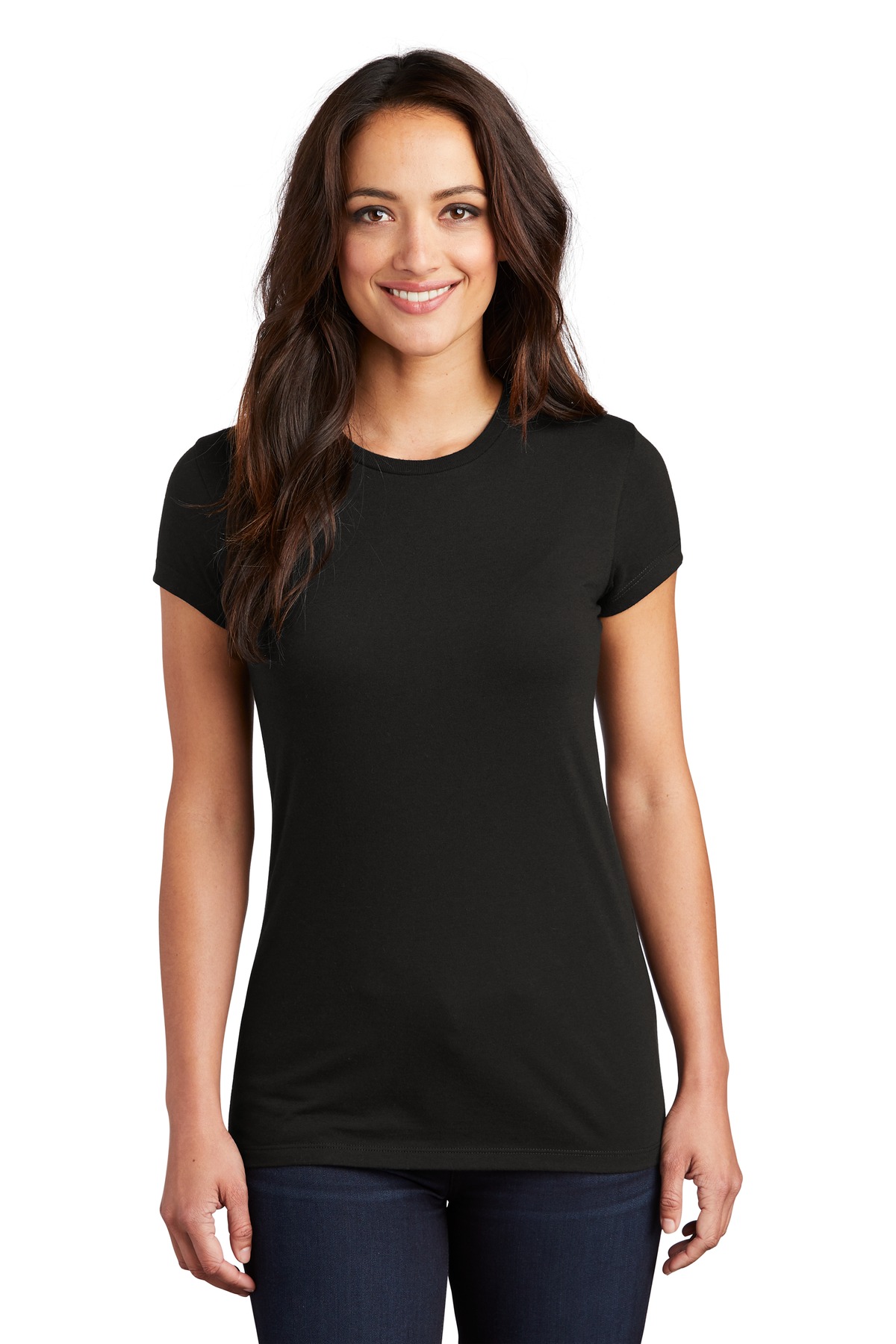 District  Womens Fitted Perfect Tri  Tee. DT155