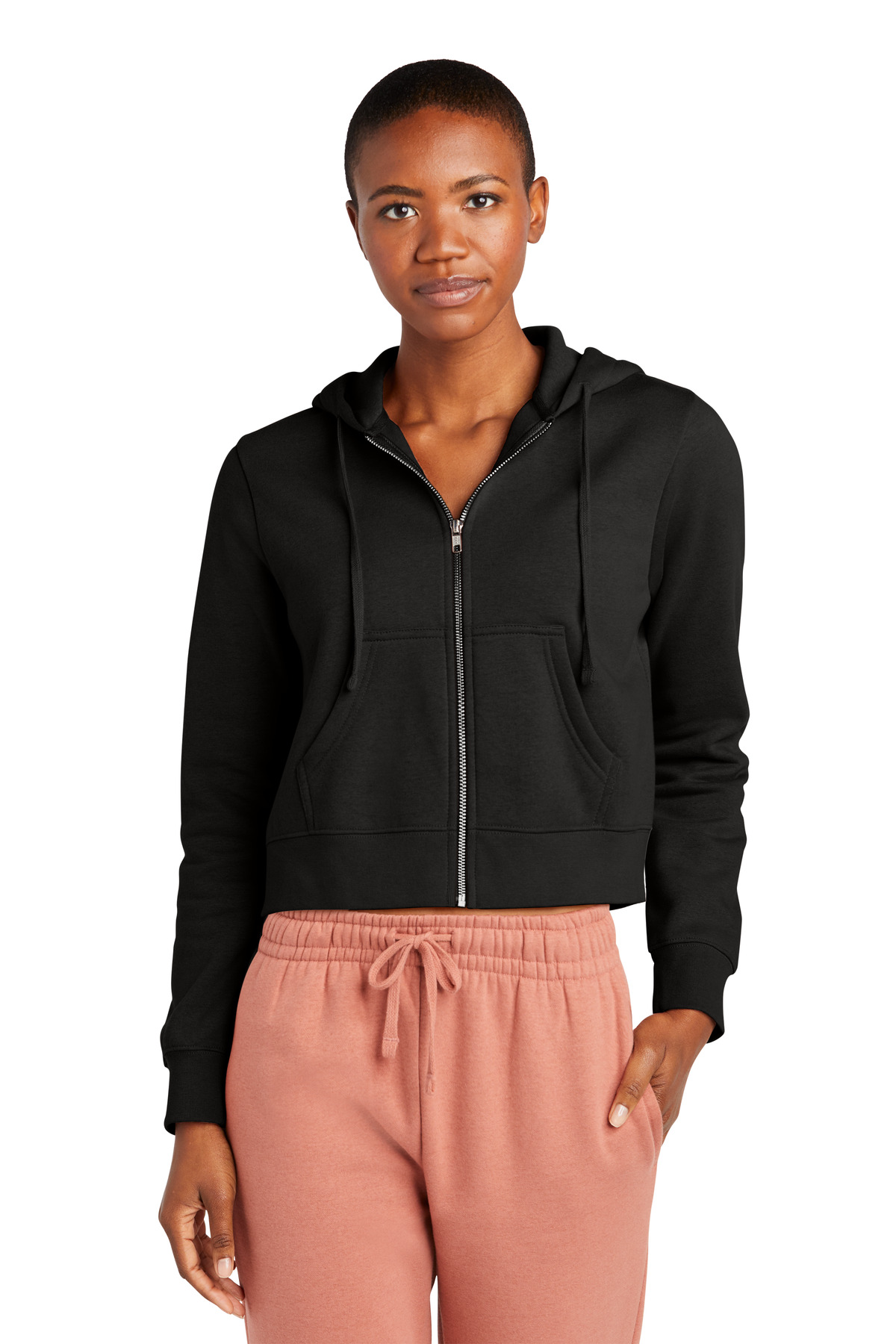 District Womens V.I.T. Fleece Full-Zip Hoodie DT6103