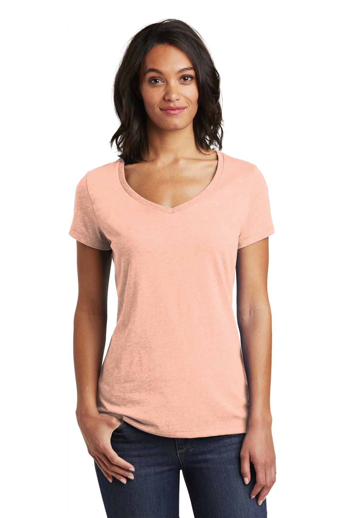 District  Womens Very Important Tee  V-Neck. DT6503