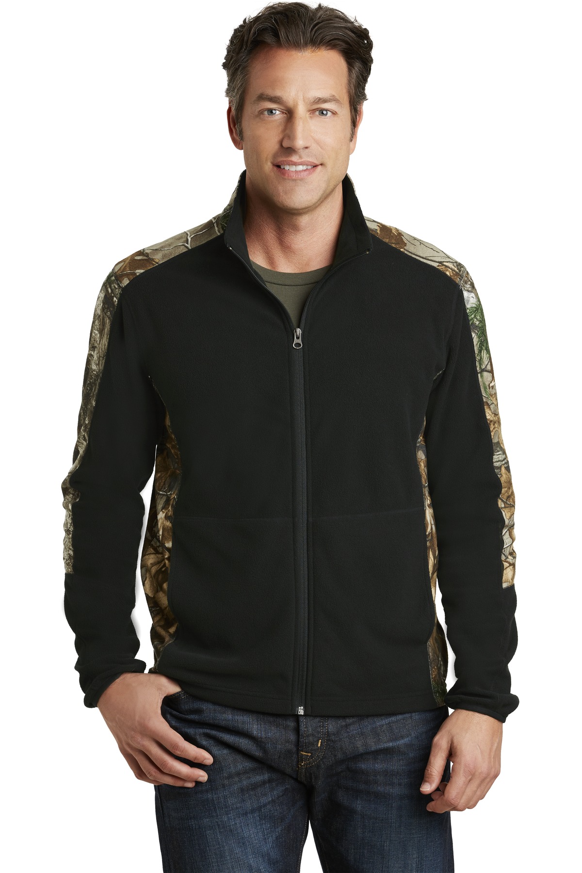 Port Authority Camouflage Microfleece Full-Zip Jacket. F230C