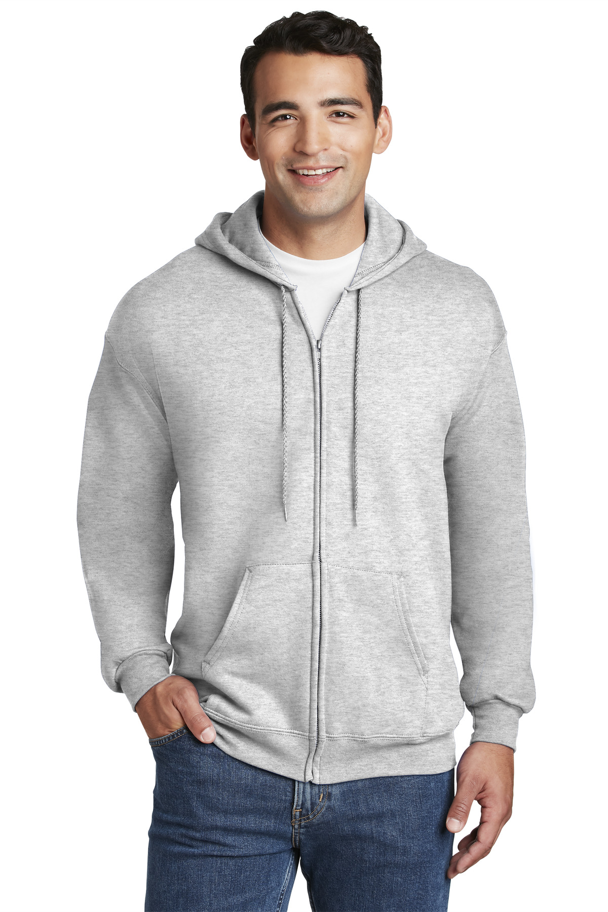 Hanes Ultimate Cotton - Full-Zip Hooded Sweatshirt.  F283