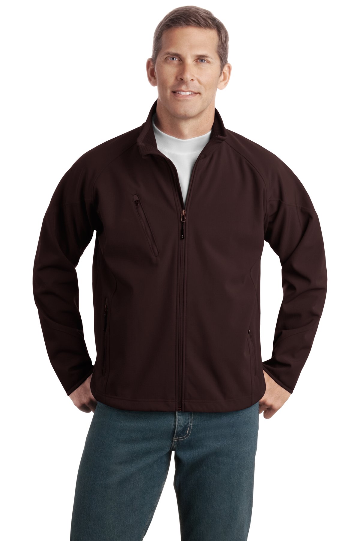 Port Authority Textured Soft Shell Jacket. J705