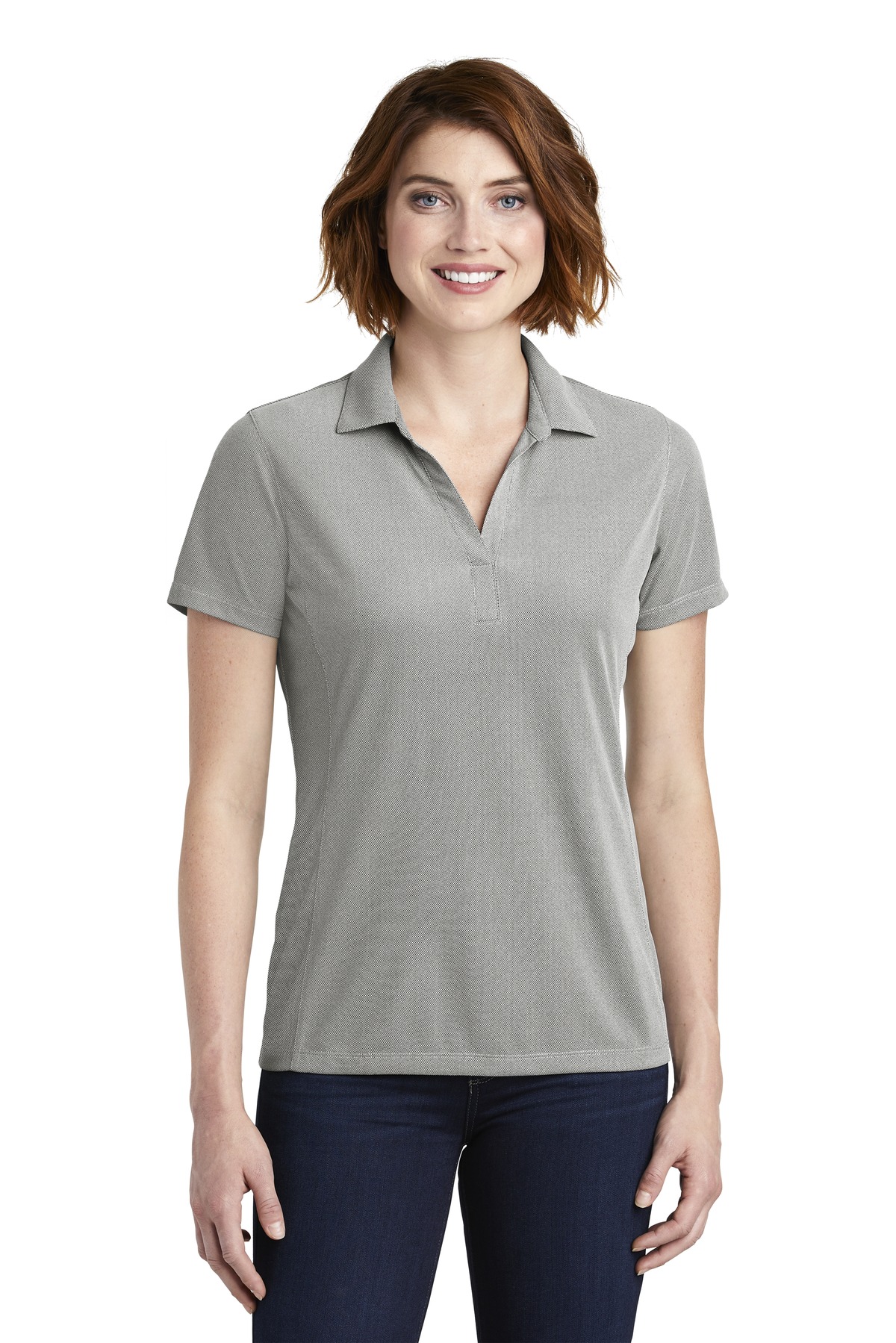 Port Authority  Ladies Poly Oxford Pique Polo. LK582