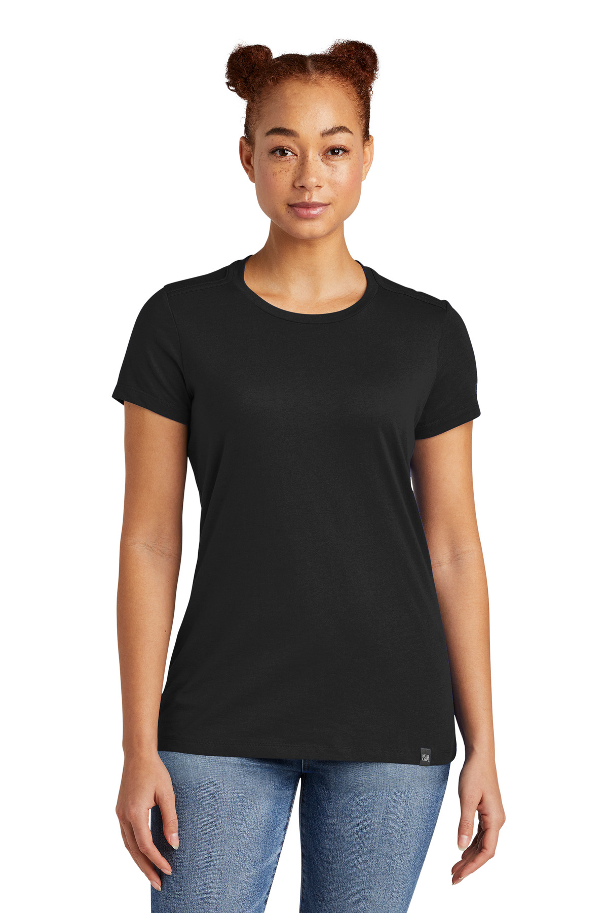 New Era  Ladies Heritage Blend Crew Tee. LNEA100