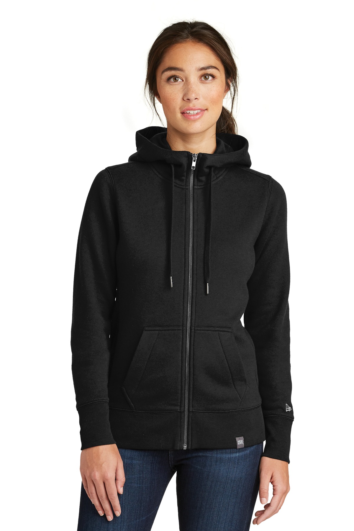 New Era  Ladies French Terry Full-Zip Hoodie. LNEA502