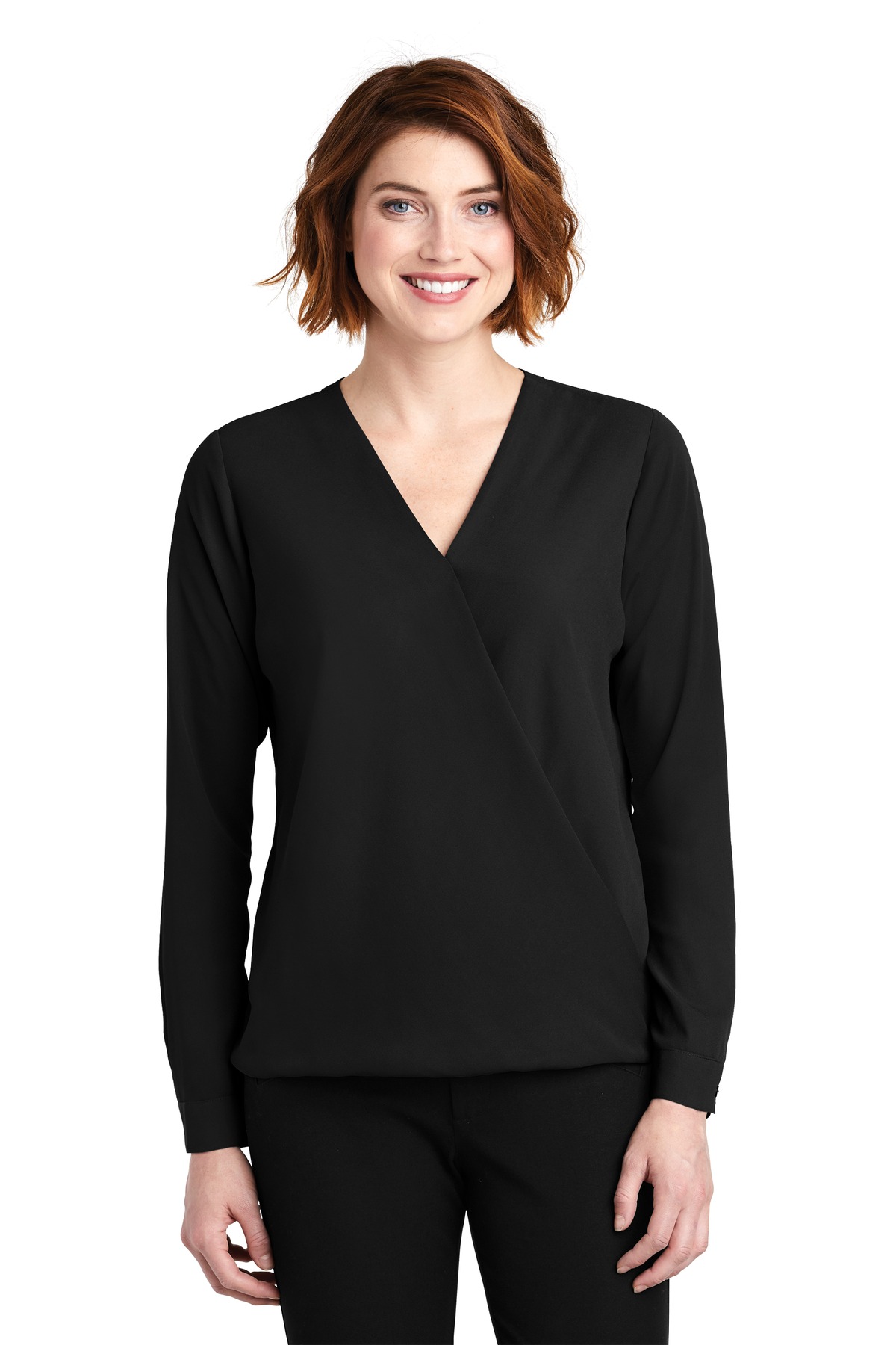 Port Authority  Ladies Wrap Blouse. LW702