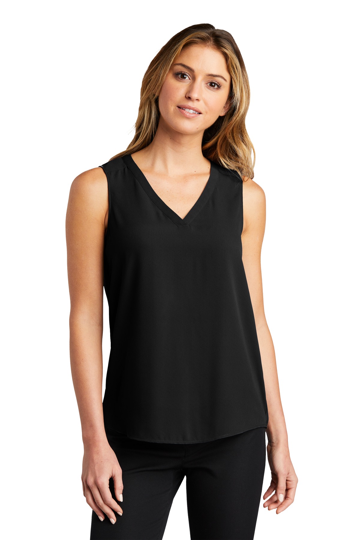 Port Authority  Ladies Sleeveless Blouse. LW703