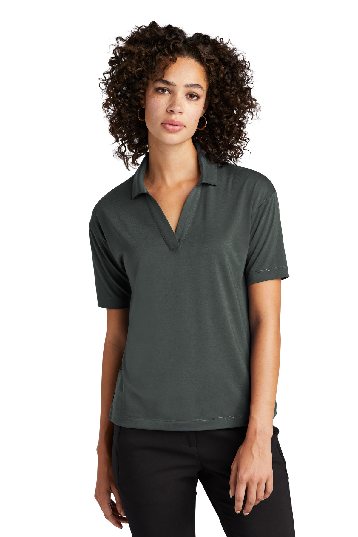 Mercer+Mettle Womens Stretch Jersey Polo MM1015