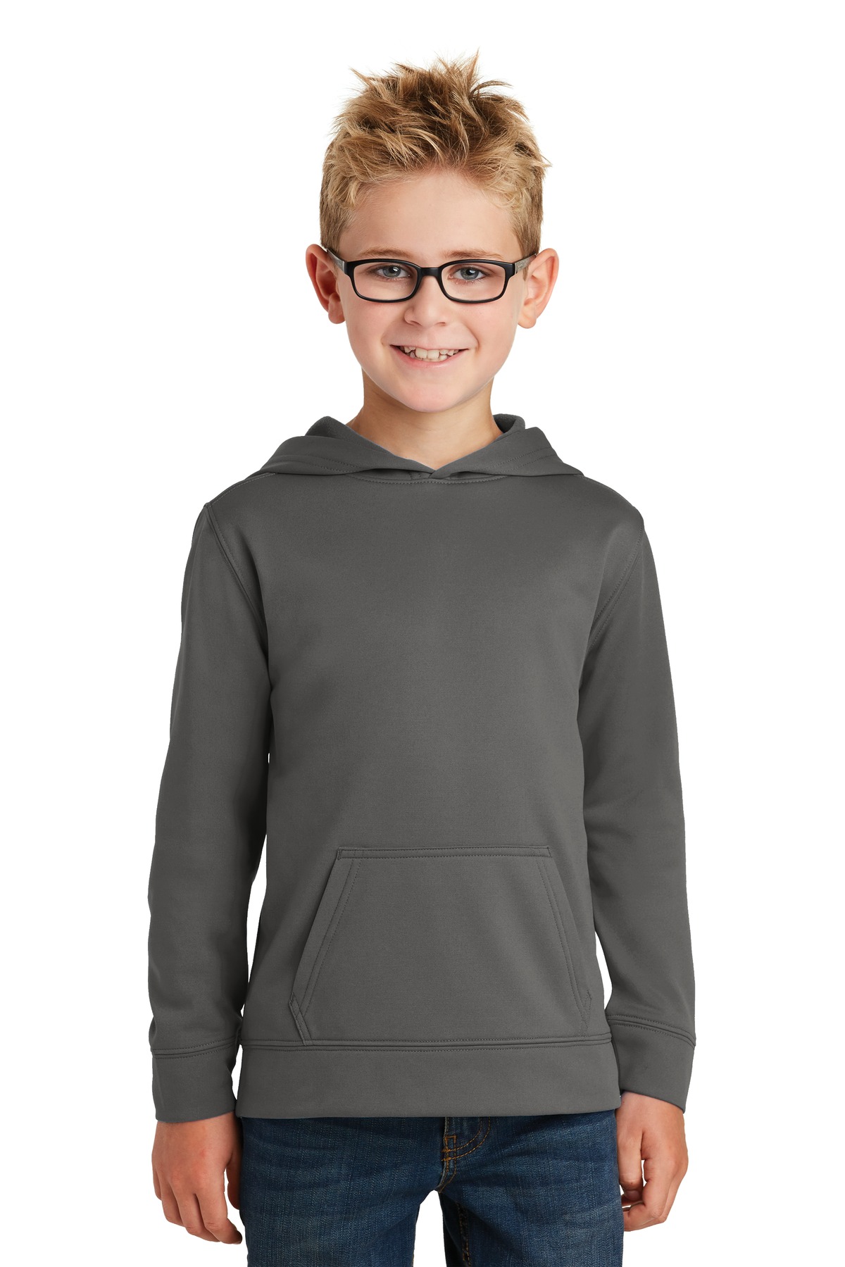 Port & CompanyYouth Performance Fleece Pullover Hooded Sweatshirt. PC590YH